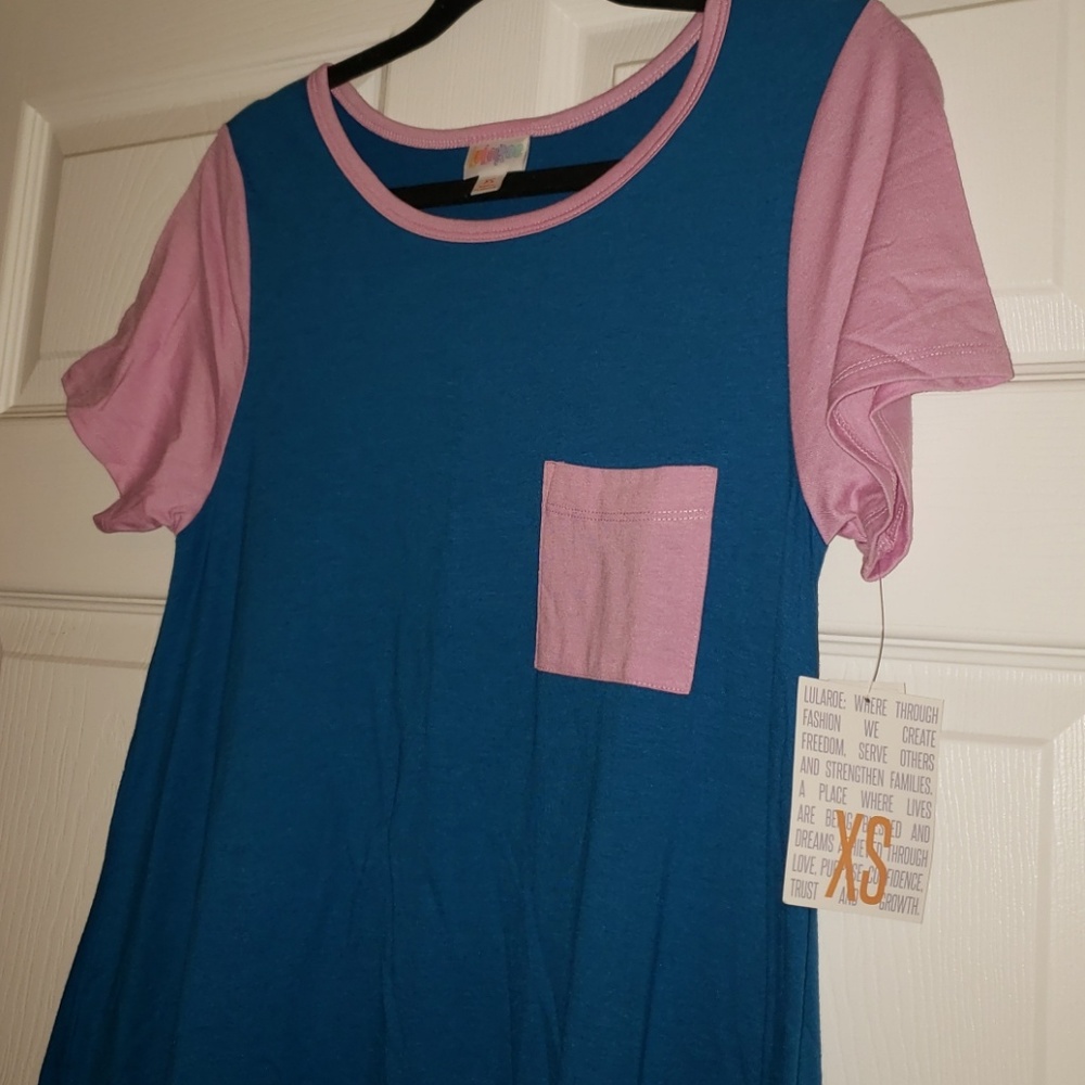 LLR Carly Dress Blue Pink - Picture 2 of 4